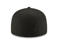 Load image into Gallery viewer, New Era Athletics Sacramento Side Patch Black on Black 59FIFTY Fitted Hat
