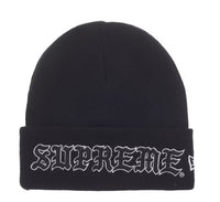 Load image into Gallery viewer, Supreme New Era Old English Beanie FW25
