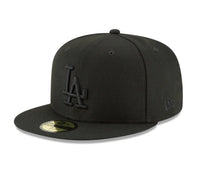 Load image into Gallery viewer, New Era Los Angeles Dodgers Blackout Basic 59FIFTY Fitted Hat
