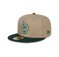 Load image into Gallery viewer, New Era Oakland Athletics Camel 59FIFTY Fitted Hat

