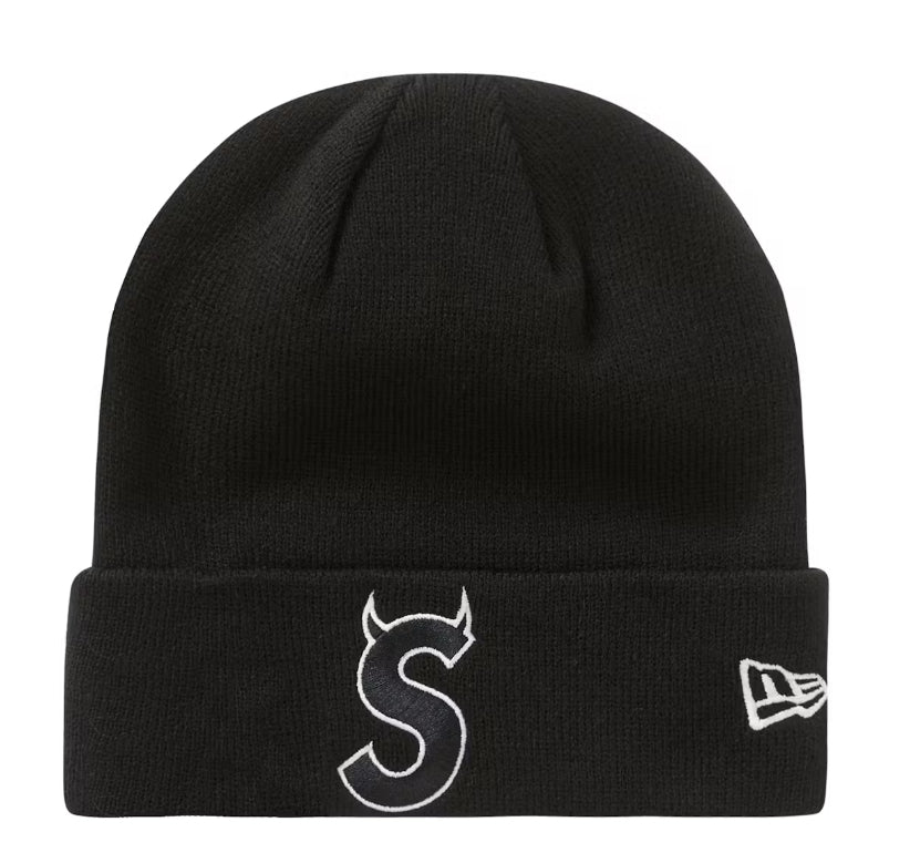 Supreme New Era S Logo Beanie (FW22) Black