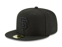Load image into Gallery viewer, New Era San Francisco Giants Blackout Basic 59FIFTY Fitted Hat
