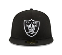 Load image into Gallery viewer, New Era Las Vegas Raiders Black &amp; White 59FIFTY Fitted Hat
