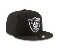 Load image into Gallery viewer, New Era Las Vegas Raiders Black &amp; White 59FIFTY Fitted Hat
