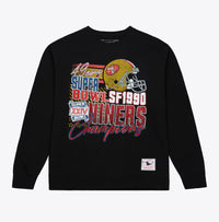 Load image into Gallery viewer, San Francisco 49ers Black Super Bowl XXIV Champions Sweatshirt
