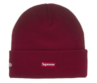 Load image into Gallery viewer, Supreme New Era Classic Logo Shop Beanie Dark Red SF
