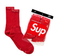 Load image into Gallery viewer, Supreme Hanes Crew Socks (4 Pack)
