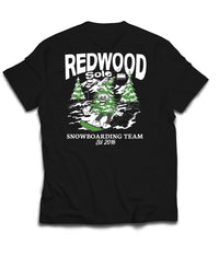Load image into Gallery viewer, Redwood Sole Snowboarding Shredding Pow T-Shirt
