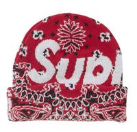 Load image into Gallery viewer, Supreme Bandana Big Logo Beanie FW24 Red
