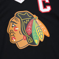 Load image into Gallery viewer, Mitchell &amp; Ness Blue Line Chris Chelios Chicago Blackhawks Dark Alternate 1997 Jersey
