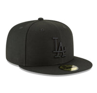 Load image into Gallery viewer, New Era Los Angeles Dodgers Blackout Basic 59FIFTY Fitted Hat
