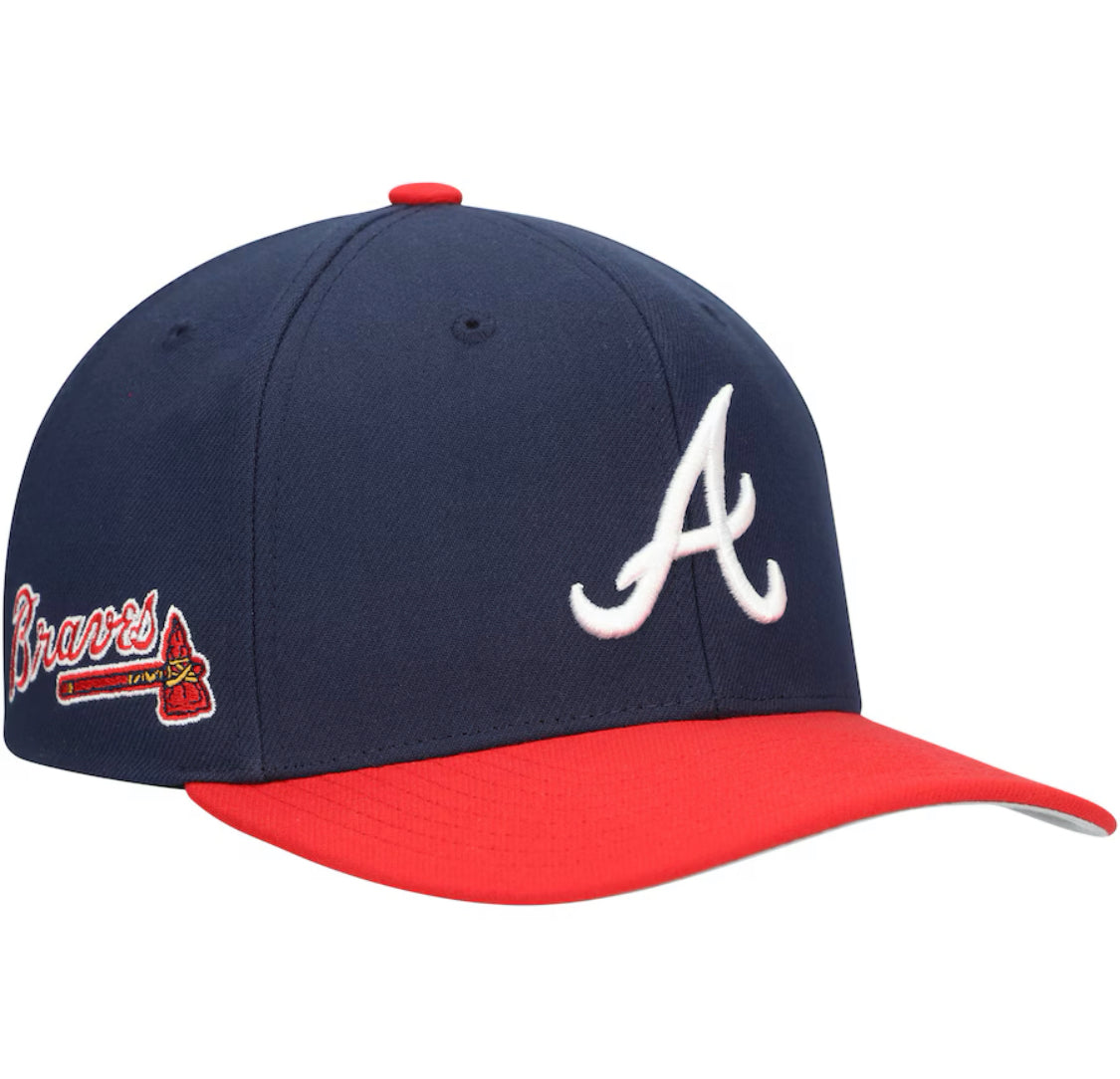 Mitchell & Ness Team Pro Atlanta Braves Snapback Pro-Crown Fit Hat