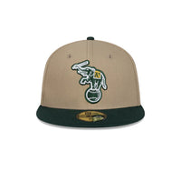 Load image into Gallery viewer, New Era Oakland Athletics Camel 59FIFTY Fitted Hat
