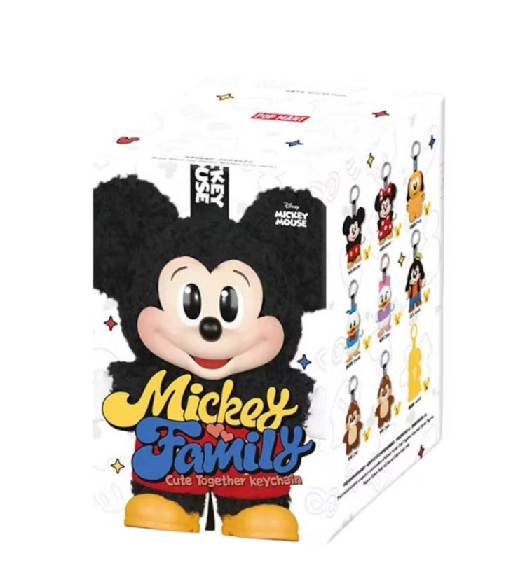 Pop Mart Disney Mickey Family Together Series Plush Keychain Single Blind Box