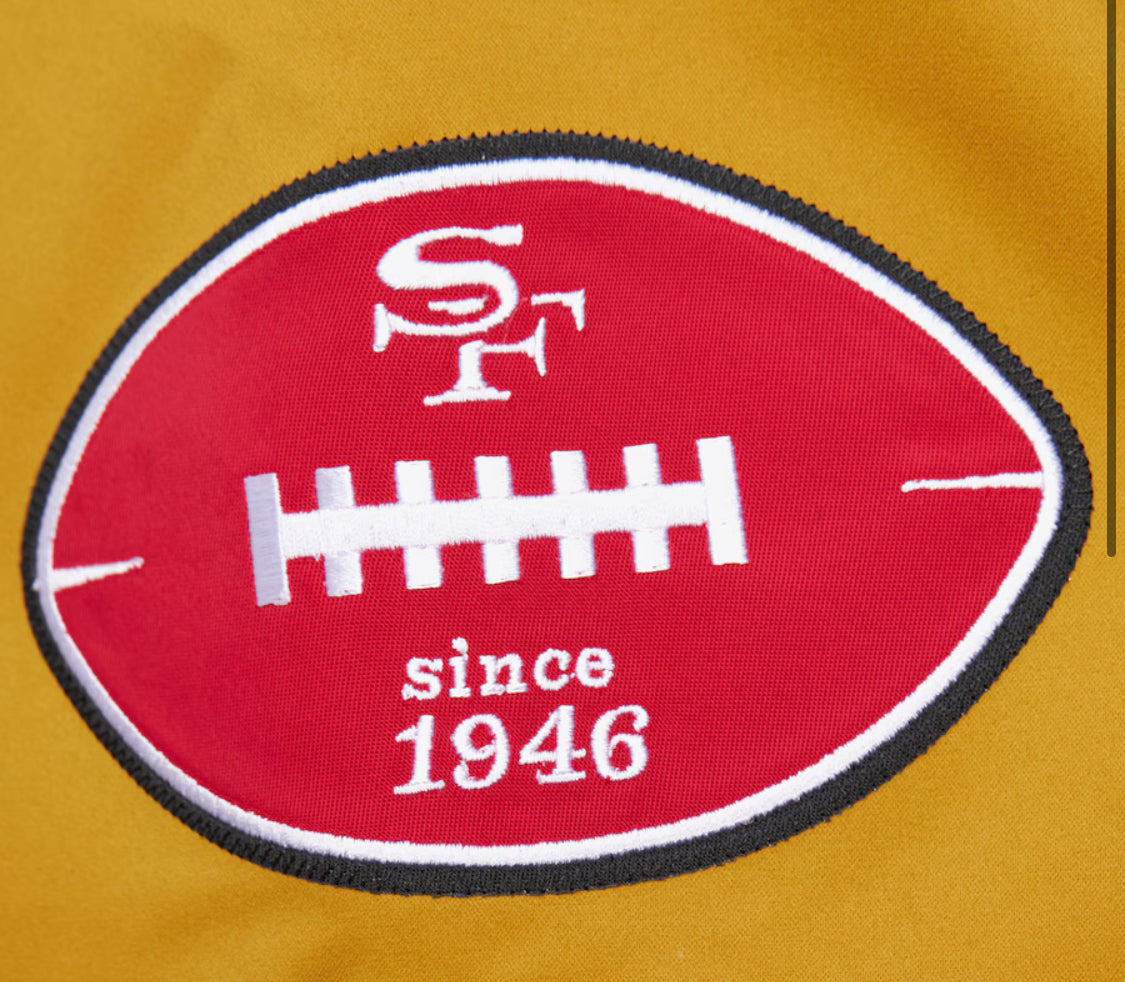 Mitchell & Ness Men's Gold San Francisco 49ers Heavyweight Satin