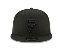 Load image into Gallery viewer, New Era San Francisco Giants Blackout Basic 59FIFTY Fitted Hat
