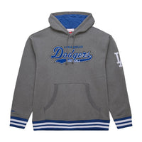 Load image into Gallery viewer, Mitchell &amp; Ness Snow Washed Fleece Hoodie Vintage Logo Los Angeles Dodgers
