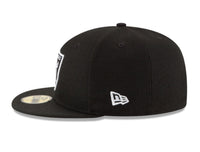 Load image into Gallery viewer, New Era Las Vegas Raiders Black &amp; White 59FIFTY Fitted Hat
