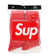 Load image into Gallery viewer, Supreme Hanes Crew Socks (4 Pack)
