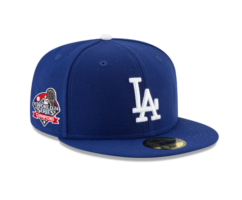 New Era Los Angeles Dodgers 2024 World Series Champions Side Patch 59FIFTY Fitted Hat