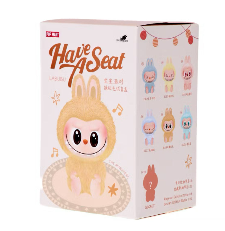 Pop Mart Labubu The Monsters Have a Seat Vinyl Plush Single Blind Box