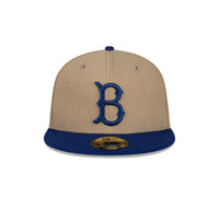 Load image into Gallery viewer, New Era Brooklyn Dodgers Camel 59FIFTY Fitted Hat
