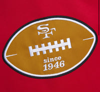 Load image into Gallery viewer, Mitchell &amp; Ness Men&#39;s Scarlet San Francisco 49ers Heavyweight Satin Full-Zip Jacket

