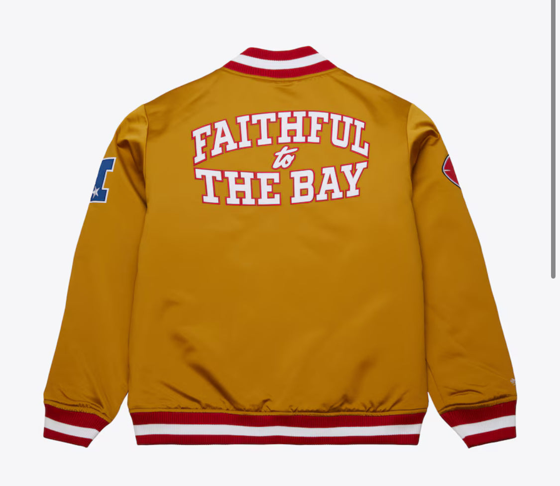 Mitchell & Ness Men's Gold San Francisco 49ers Heavyweight Satin