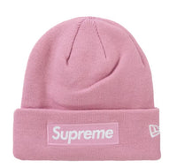 Load image into Gallery viewer, Supreme New Era Box Logo Beanie (FW24) Dusty Pink
