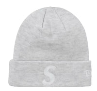 Load image into Gallery viewer, Supreme New Era S Logo Beanie Heather Grey FW24
