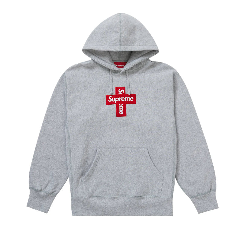 Supreme Cross Box Logo Hooded Sweatshirt