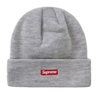 Load image into Gallery viewer, Supreme New Era S Logo Beanie Heather Grey FW22
