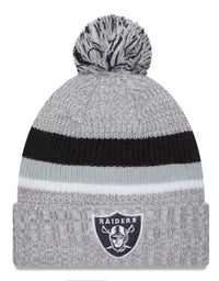 Load image into Gallery viewer, New Era Las Vegas Raiders Heather Gray Cuffed Knit
