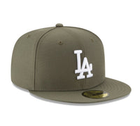 Load image into Gallery viewer, New Era Los Angeles Dodgers Olive 59FIFTY Fitted Hat
