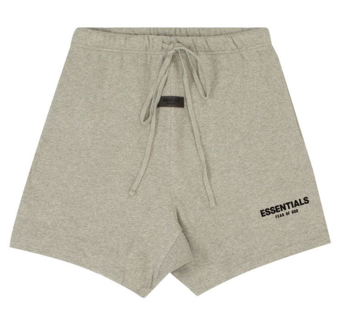 ESSENTIALS FEAR OF GODスウェットショーツダークオートミール Fear of God Essentials Sweatshort Dark Oatmeal | Redwood Sole