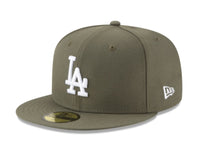 Load image into Gallery viewer, New Era Los Angeles Dodgers Olive 59FIFTY Fitted Hat
