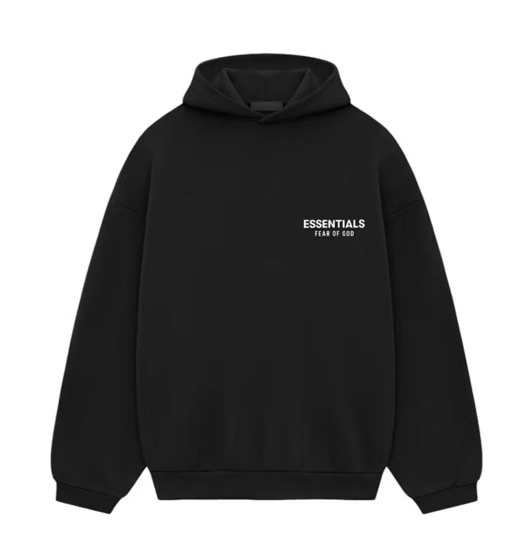 Fear of God Essentials Fleece Hoodie Black FW24