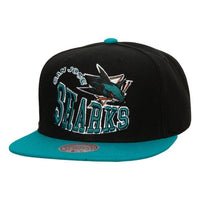 Load image into Gallery viewer, Mitchell &amp; Ness Crooked Path Snapback San Jose Sharks
