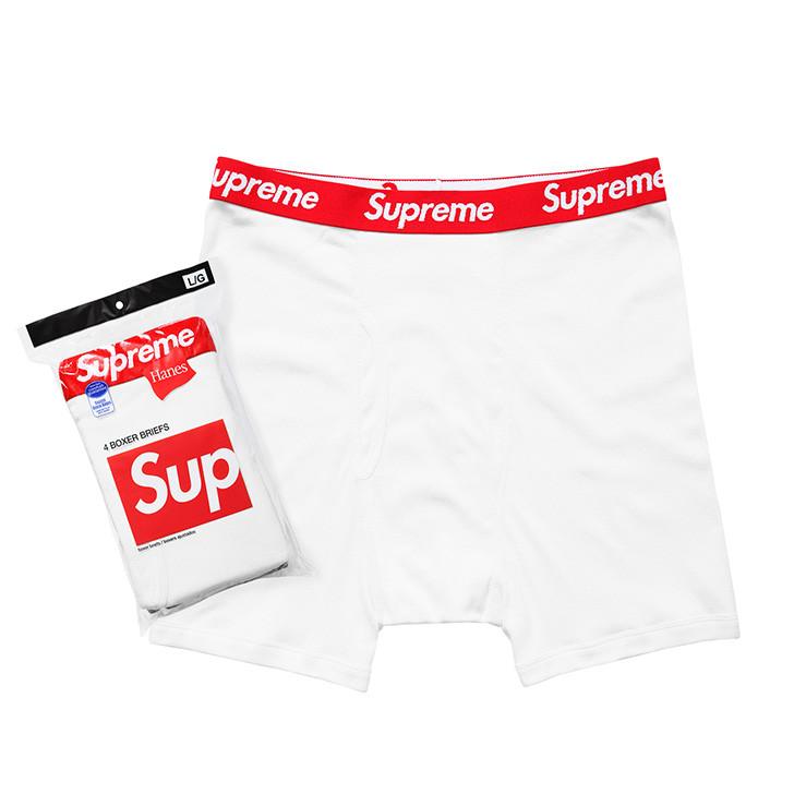 Supreme Hanes Boxer (4 Pack) White | Redwood Sole