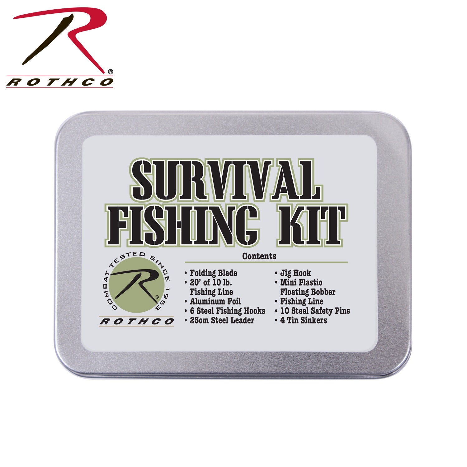 Rothco Survival Fishing Kit, Redwood Sole