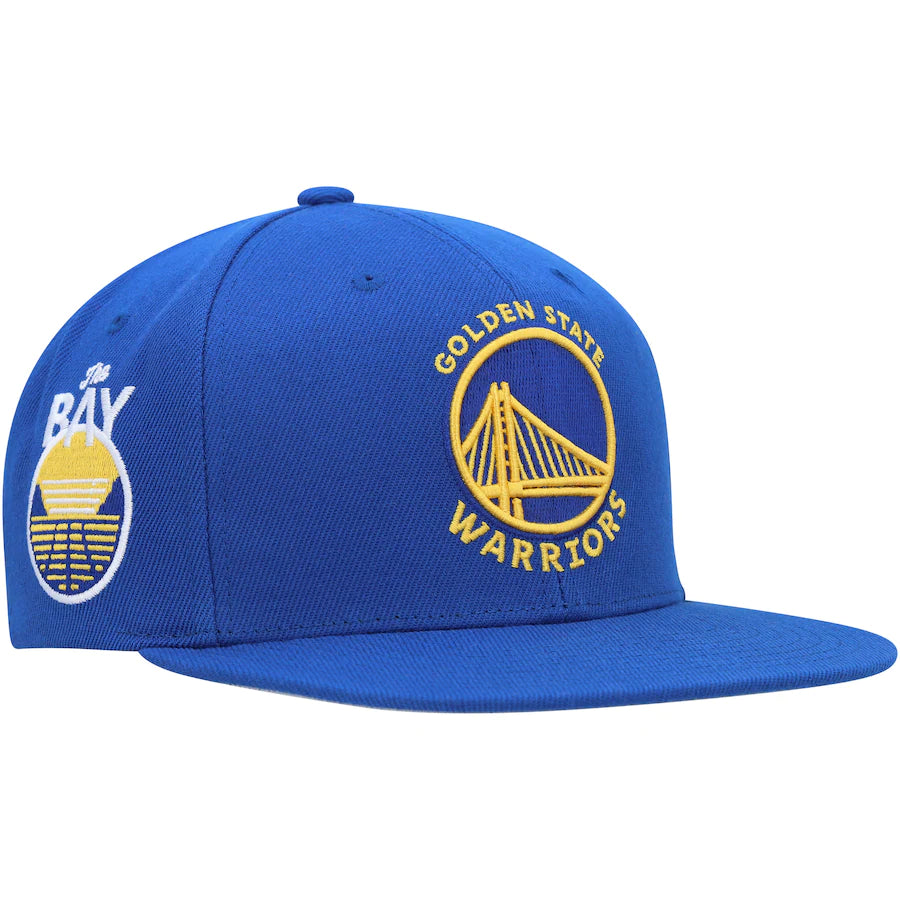 Mitchell & Ness Side Core 2.0 Snapback Golden State Warriors Hat