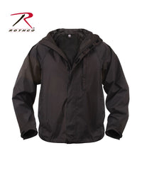 Load image into Gallery viewer, Rothco Packable Rain Jacket Black
