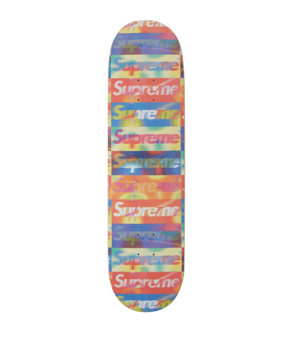 Supreme Distorted Logo Skateboard Deck Redwood Sole