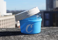 Load image into Gallery viewer, Cookies X Re:Stash Jar 4oz Blue Open
