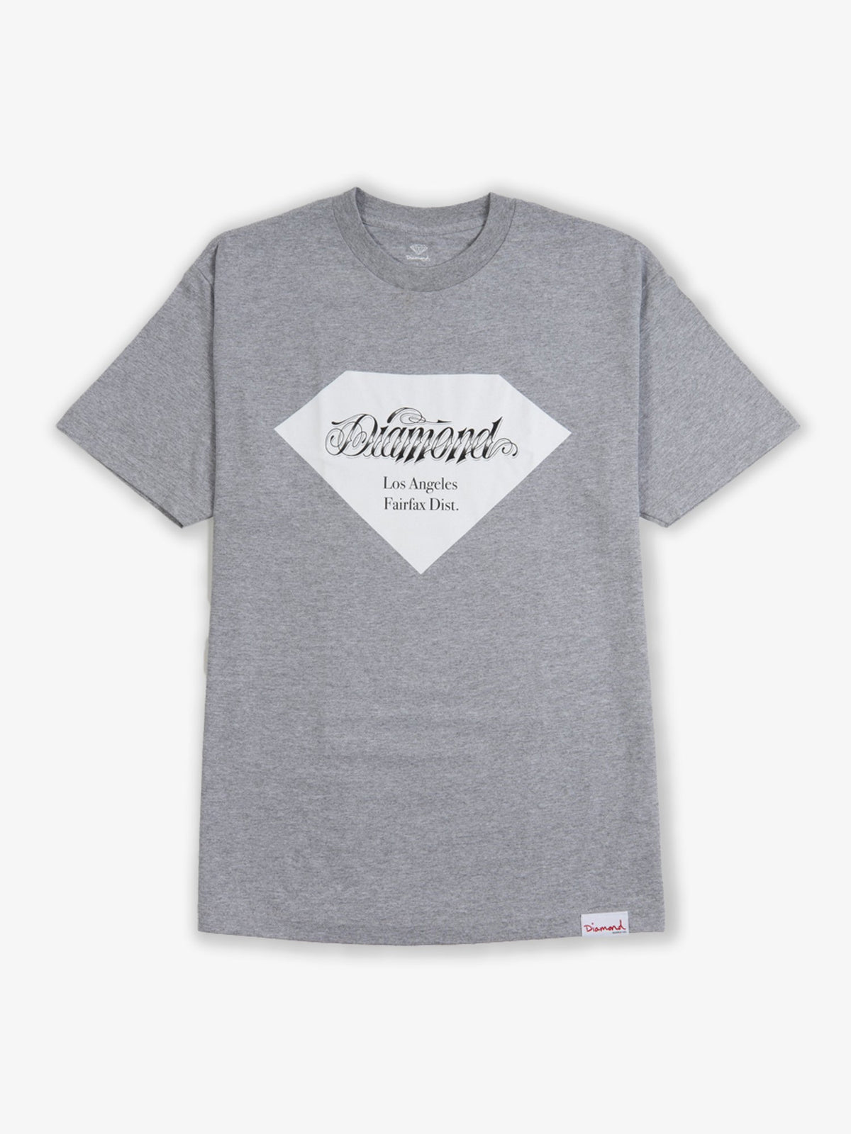 Diamond Supply District T-Shirt Tee Heather Grey 