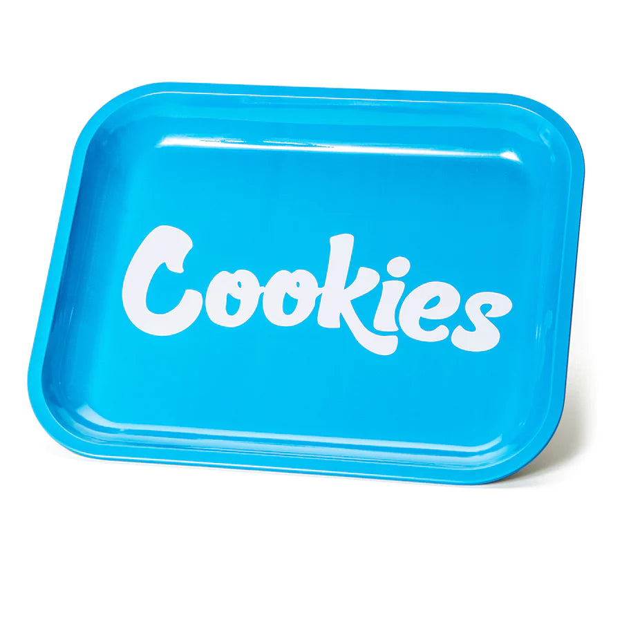 Cookies Large Blue Metal Tray