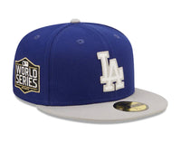 Load image into Gallery viewer, New Era 59FIFTY Los Angeles Dodgers Letterman  Side-Patch Fitted Hat
