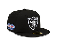 Load image into Gallery viewer, New Era Las Vegas Raiders 59FIFTY Patch Up Super Bowl XVIII Fitted Hat

