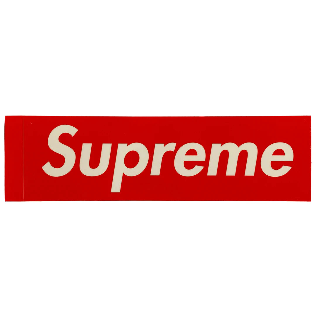 Supreme Clear Vinyl Box Logo Sticker Red | Redwood Sole Supreme Clear Vinyl Box Logo Sticker Red | Redwood Sole