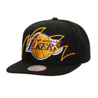 Load image into Gallery viewer, Mitchell &amp; Ness Shark Bite Snapback Los Angeles Lakers
